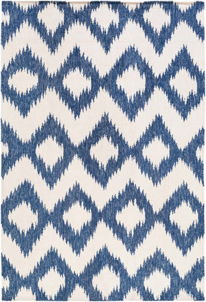 Oradell Blue Ikat Wool Rug - Clearance