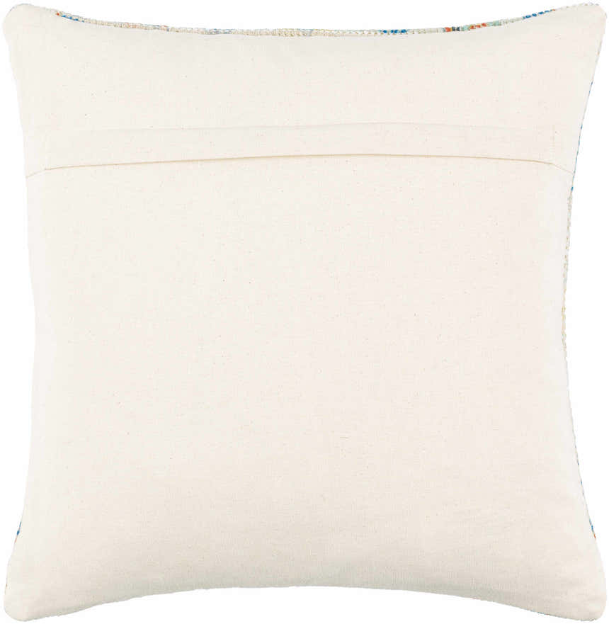 Solvani Yellow Raised Woven Linear Texture Global Bohemian Cotton Lumbar Pillow with Knotted Tassels - Clearance