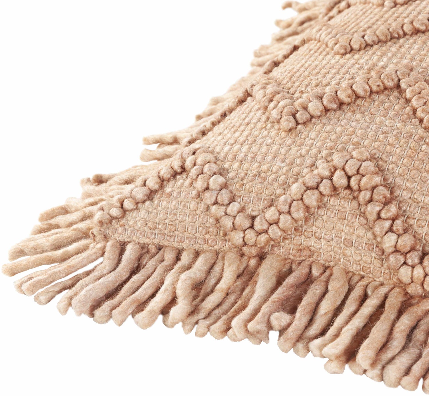 Rimbey Dusty Pink Square Throw Pillow - Clearance