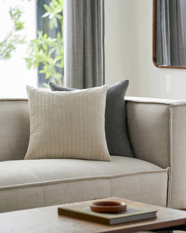 Rania Bone Throw Pillow - Clearance