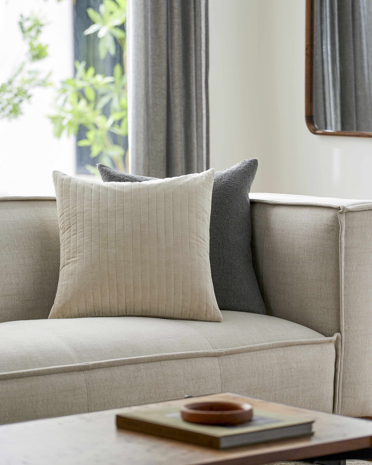 Rania Bone Throw Pillow