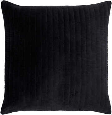 Rania Onyx Black Throw Pillow
