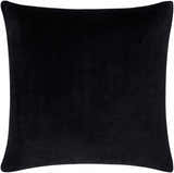 Rania Onyx Black Throw Pillow