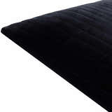 Rania Onyx Black Throw Pillow