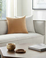 Rania Light Brown Throw Pillow