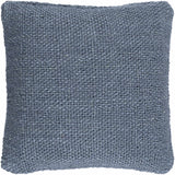Arno Handmade Blue Square Throw Pillow - Clearance