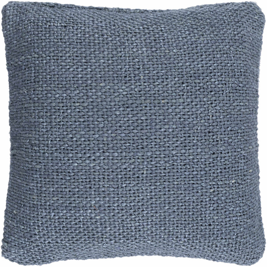 Arno Handmade Blue Square Throw Pillow - Clearance