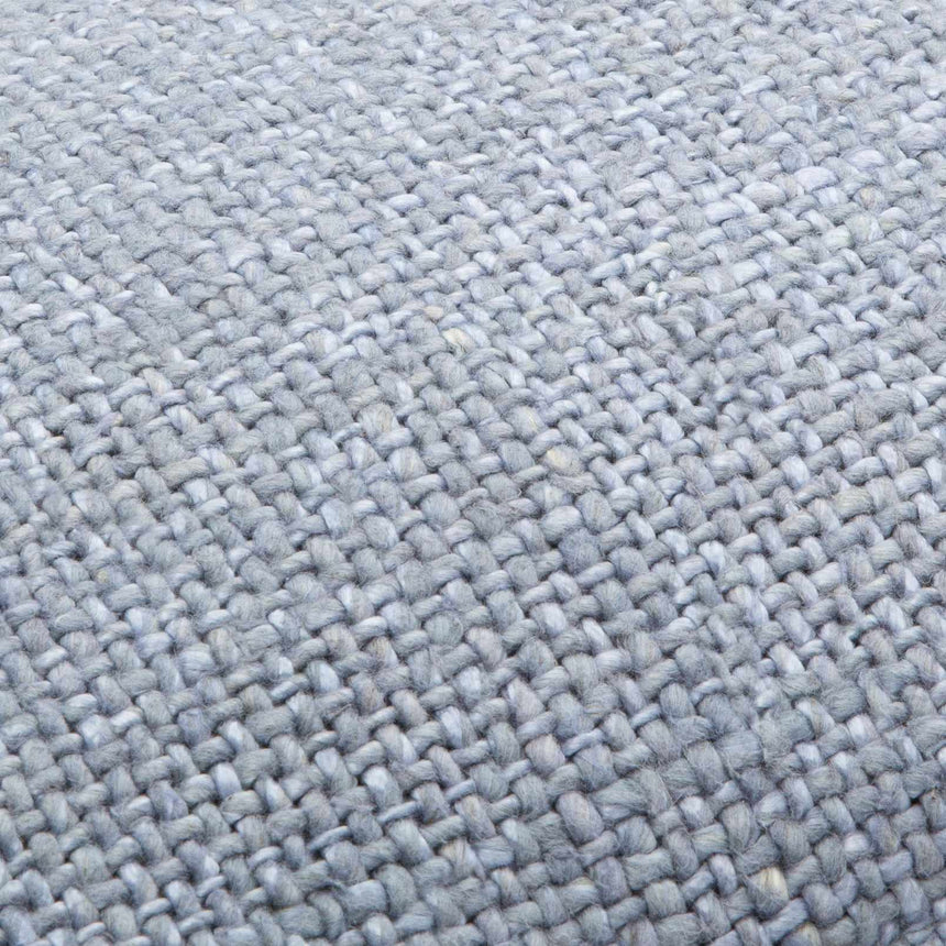 Arno Handmade Blue Square Throw Pillow - Clearance