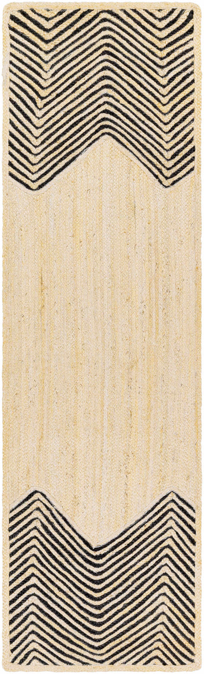 Light Beige Ringtead Jute Braided Carpet - Clearance