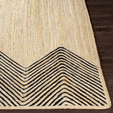 Light Beige Ringtead Jute Braided Carpet - Clearance