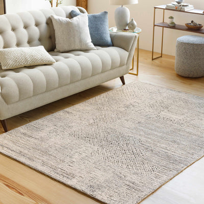 Boxholm Hand Tufted Beige Area Rug