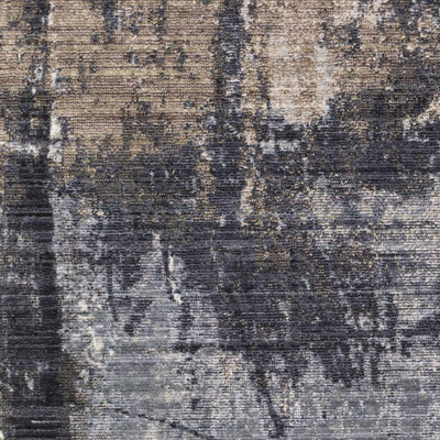 Eulomogo 9x12 Charcoal Abstract Rug - Clearance