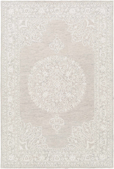 Roessleville Cream Wool Area Rug