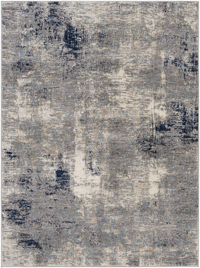 Creswick Abstract Gray/Blue Rug - Clearance