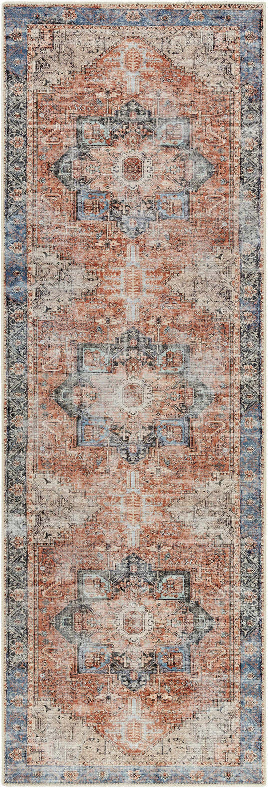 Rosman Distressed Washable Area Rug – Boutique Rugs