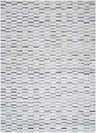 Close-up of the Reece Luxe Rug, featuring a contemporary beige, black, and cream geometric pattern. Design-Rectangle-5373