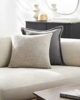 Rapha Beige Throw Pillow