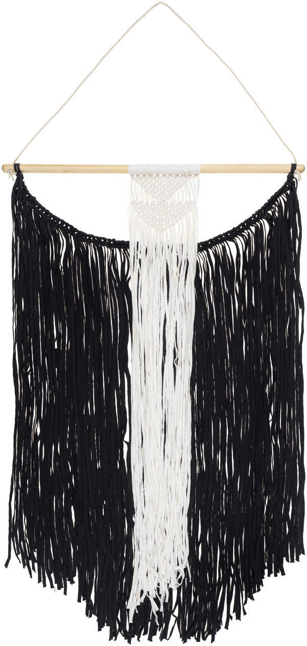 Rosebank Boho Black and White Wall Hanging - Clearance