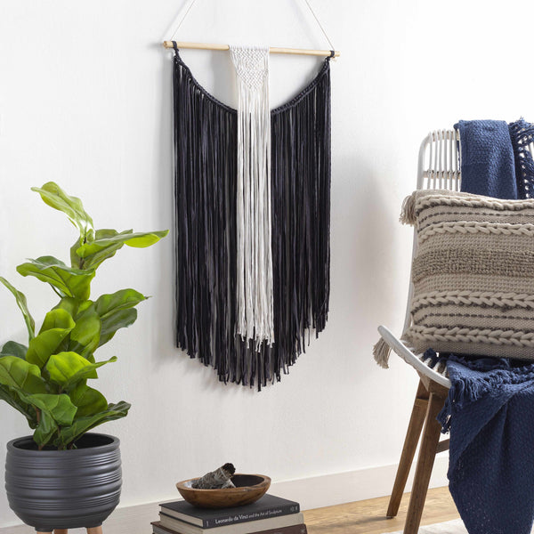 Rosebank Boho Black and White Wall Hanging