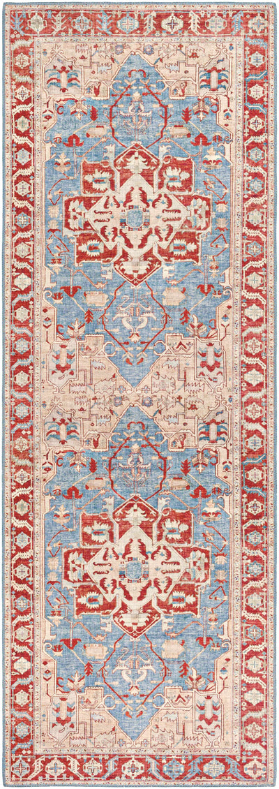 Ruskington Red&Pink Medallion Rug - Clearance