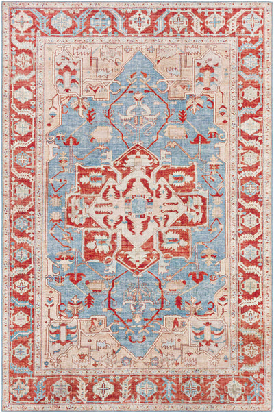 Ruskington Red&Pink Medallion Rug - Clearance