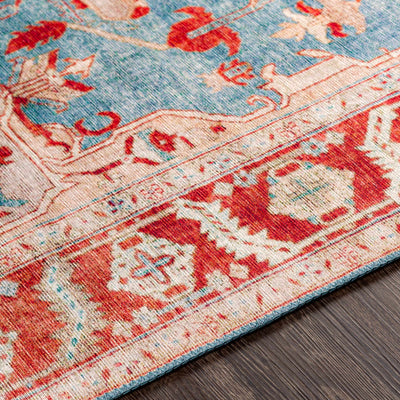 Ruskington Red&Pink Medallion Rug - Clearance