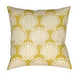 Russels Yellow Shell Pattern Accent Outdoor Pillow