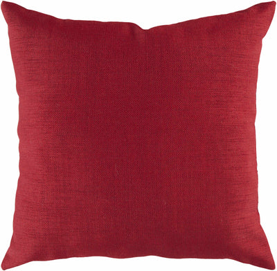 Rushland Solid Red Throw Pillow - Clearance