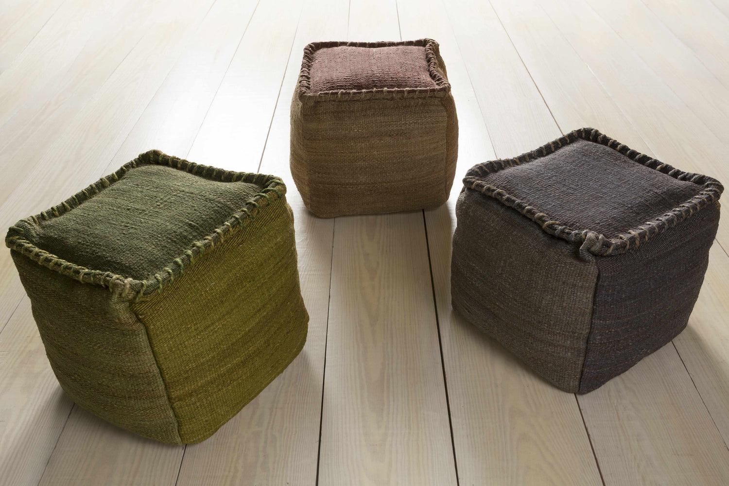 Riederich Charcoal Pouf - Clearance