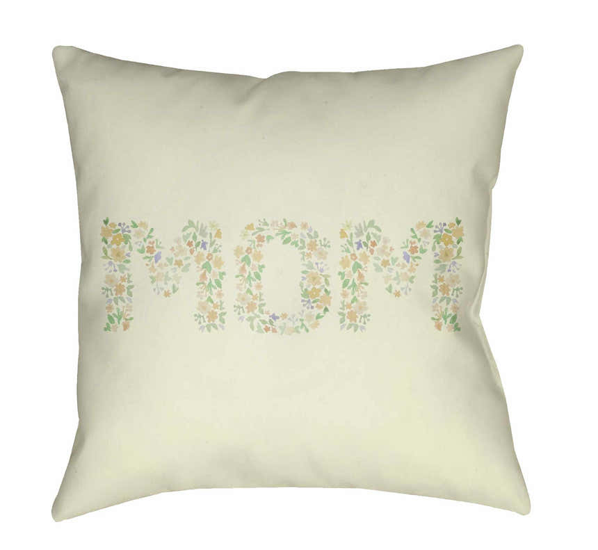 Ricky Floral Mom Design Accent Outdoor Pillow