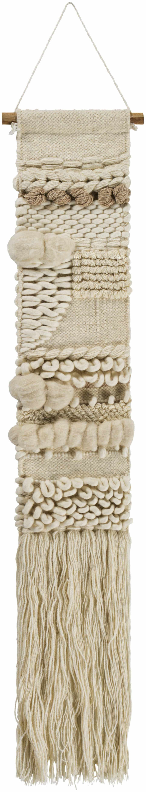 Riverwatch Ivory Woven Patterned Wall Hanging