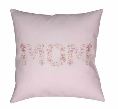 Ronny Pastel Pink Floral Mom Accent Pillow