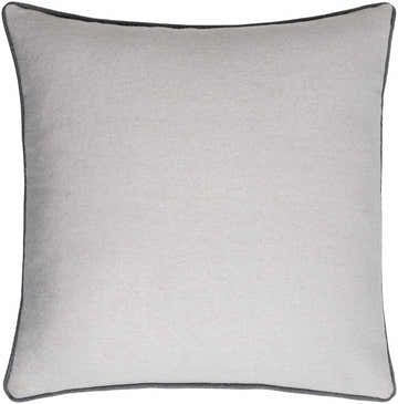 Dumii Light Gray Solid Wool Throw Pillow