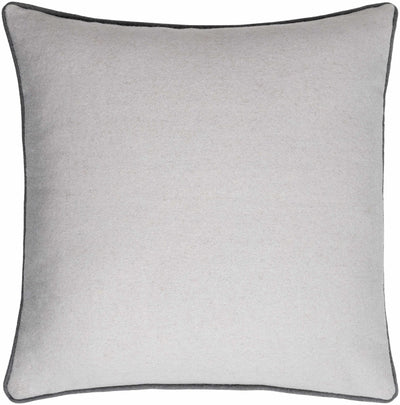 Rizzo Gray Wool Square Throw Pillow