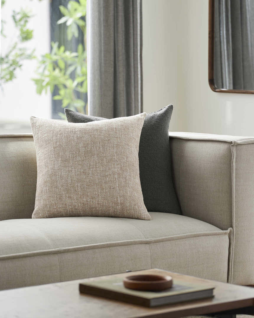 Rossa Tan Throw Pillow