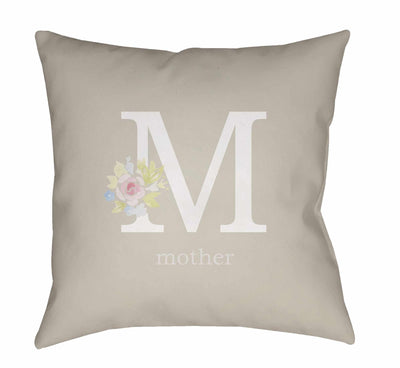 Roddy Floral Monogram Accent Pillow