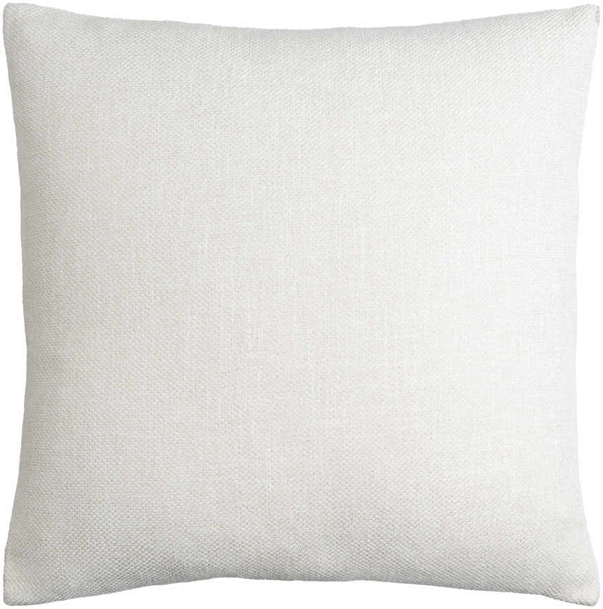 Reijo White Linen Look Accent Pillow