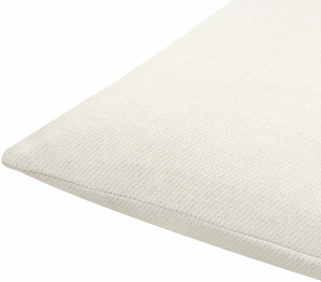 Reijo White Linen Look Accent Pillow