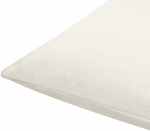 Reijo White Linen Look Accent Pillow