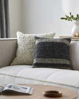 Radka Charcoal Throw Pillow - Clearance