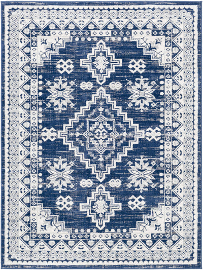 Ryton White&Blue Area Rug - Clearance