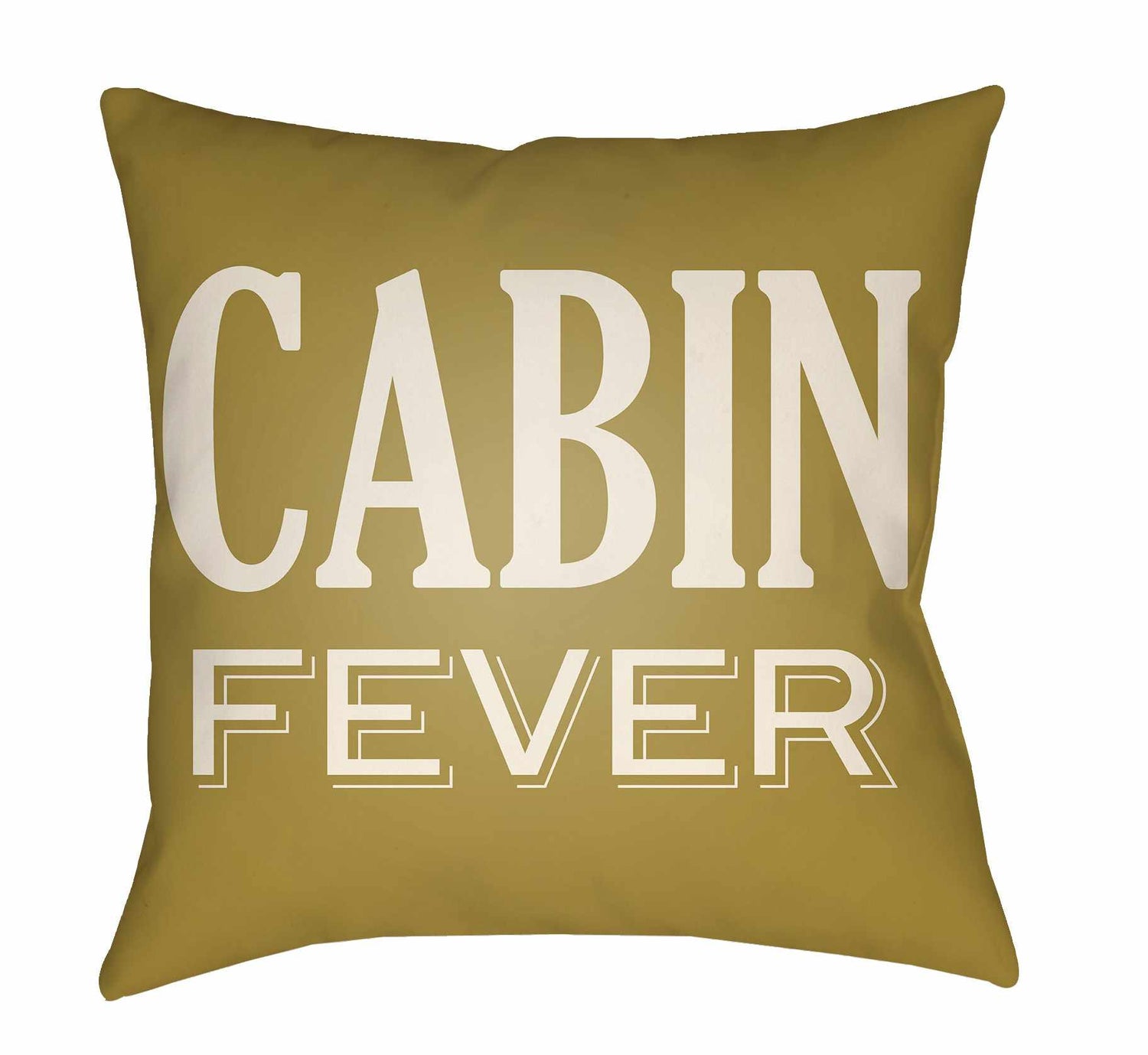 Razon Mustard Cabin Fever Accent Outdoor Pillow