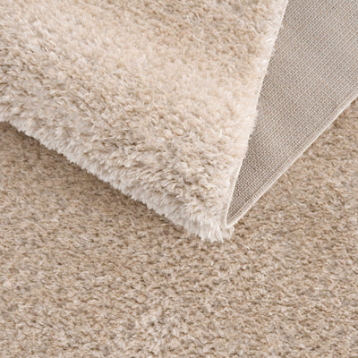 Heavenly Solid Beige Plush Rug - Clearance