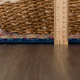 Istanbul Medallion Blue & Orange Area Rug - Clearance