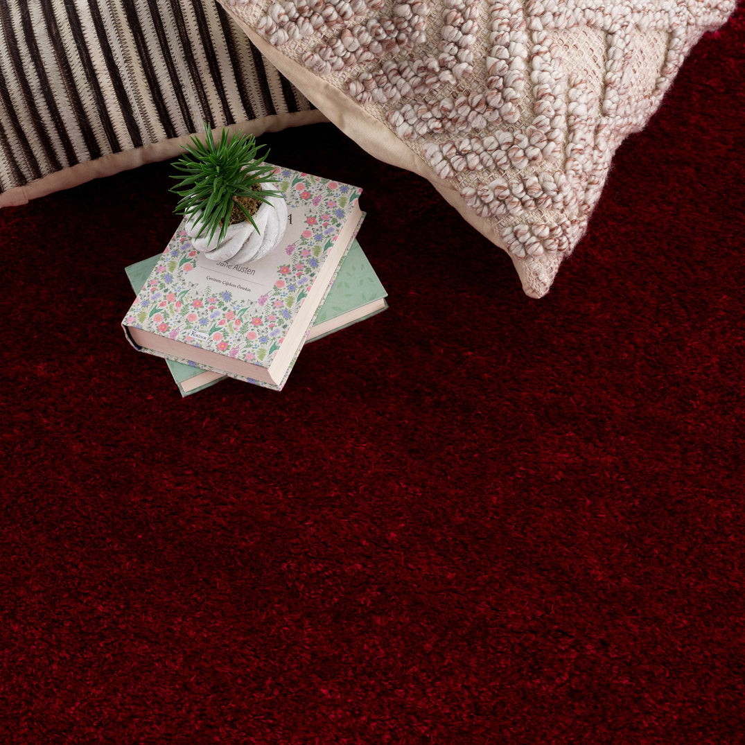 Heavenly Solid Red Plush Rug - Clearance – Boutique Rugs