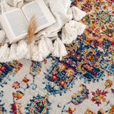 Istanbullu Blue & Orange Area Rug - Clearance