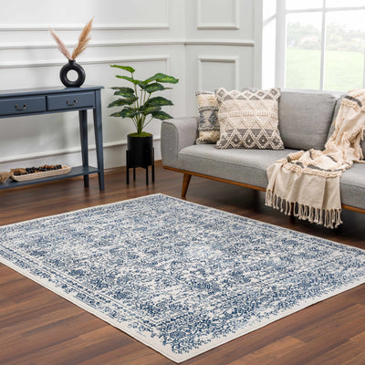 Michie Blue Area Rug - Clearance