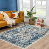 Istanbul Vintage Blue Area Rug - Clearance
