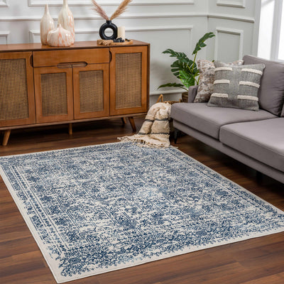 Michie Blue Area Rug - Clearance