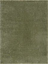 Heavenly Solid Green Plush Rug - Clearance